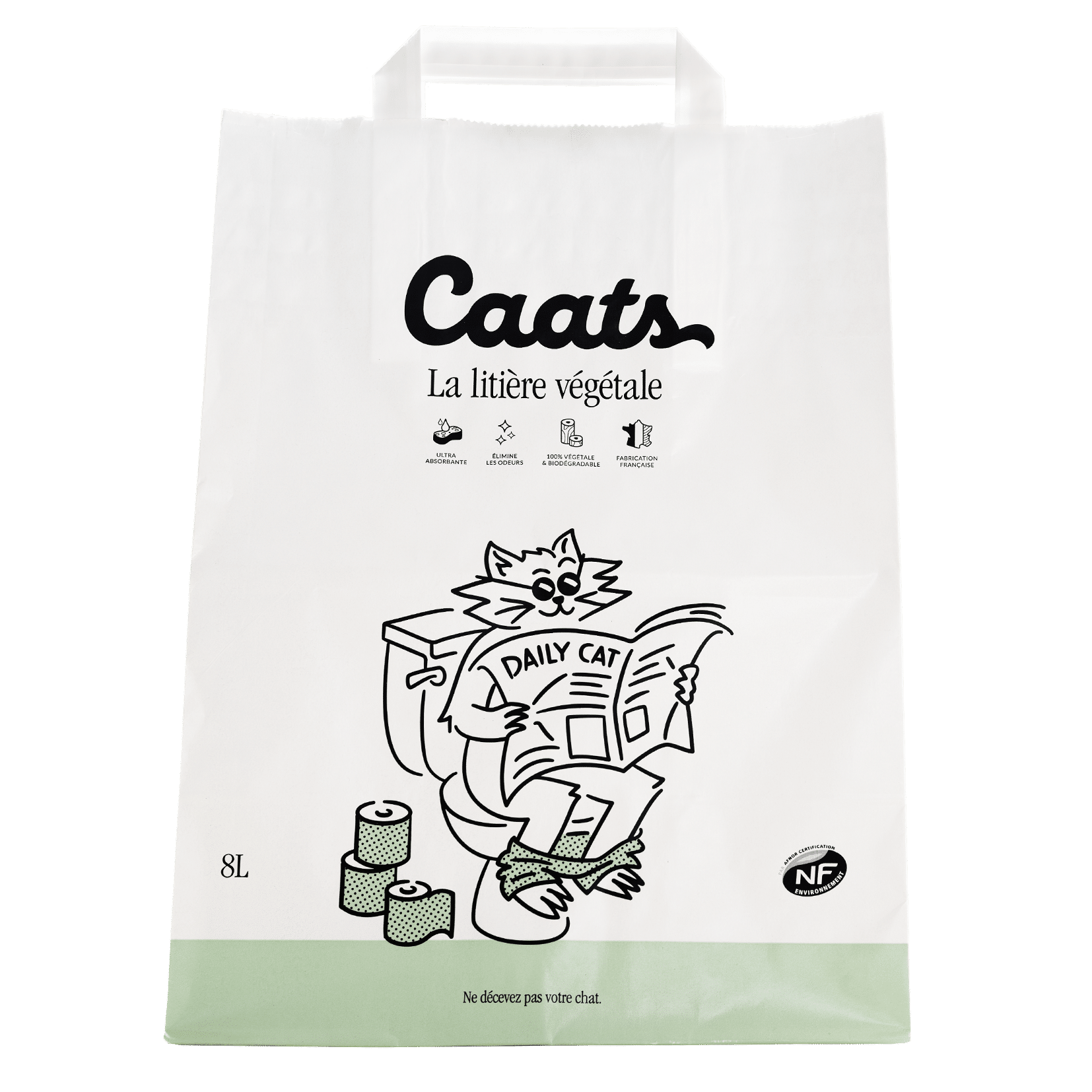 Litière végétale pour chat