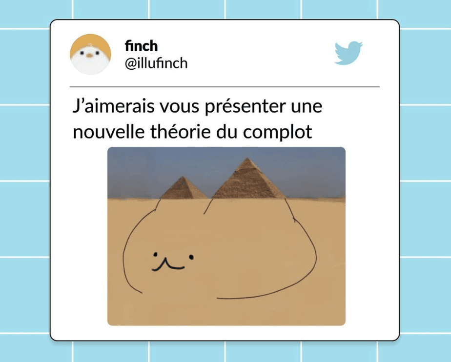 tweets chat drôles complot