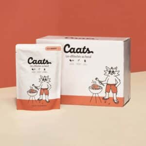 sachet de pâtée pour chat au boeuf et en sauce