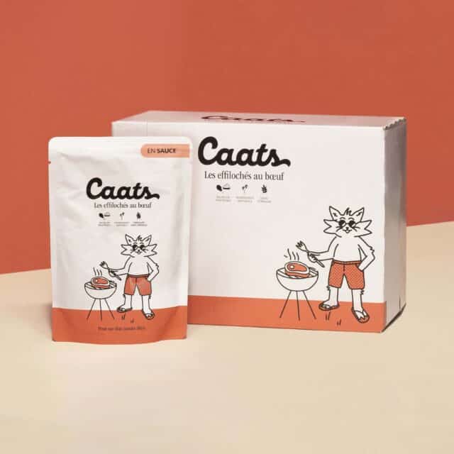 sachet de pâtée pour chat au boeuf et en sauce