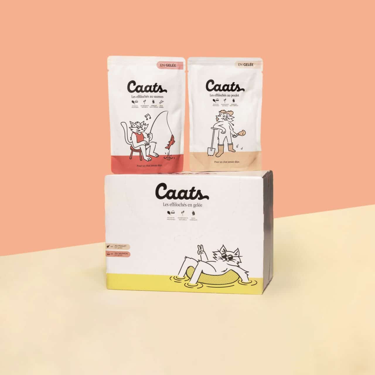 plusieurs sachets de pâtées pour chats