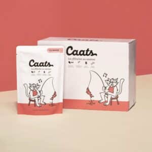 sachet de pâtée pour chat au saumon et en sauce