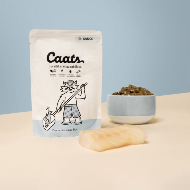 Pâtée pour chat au filet de cabillaud