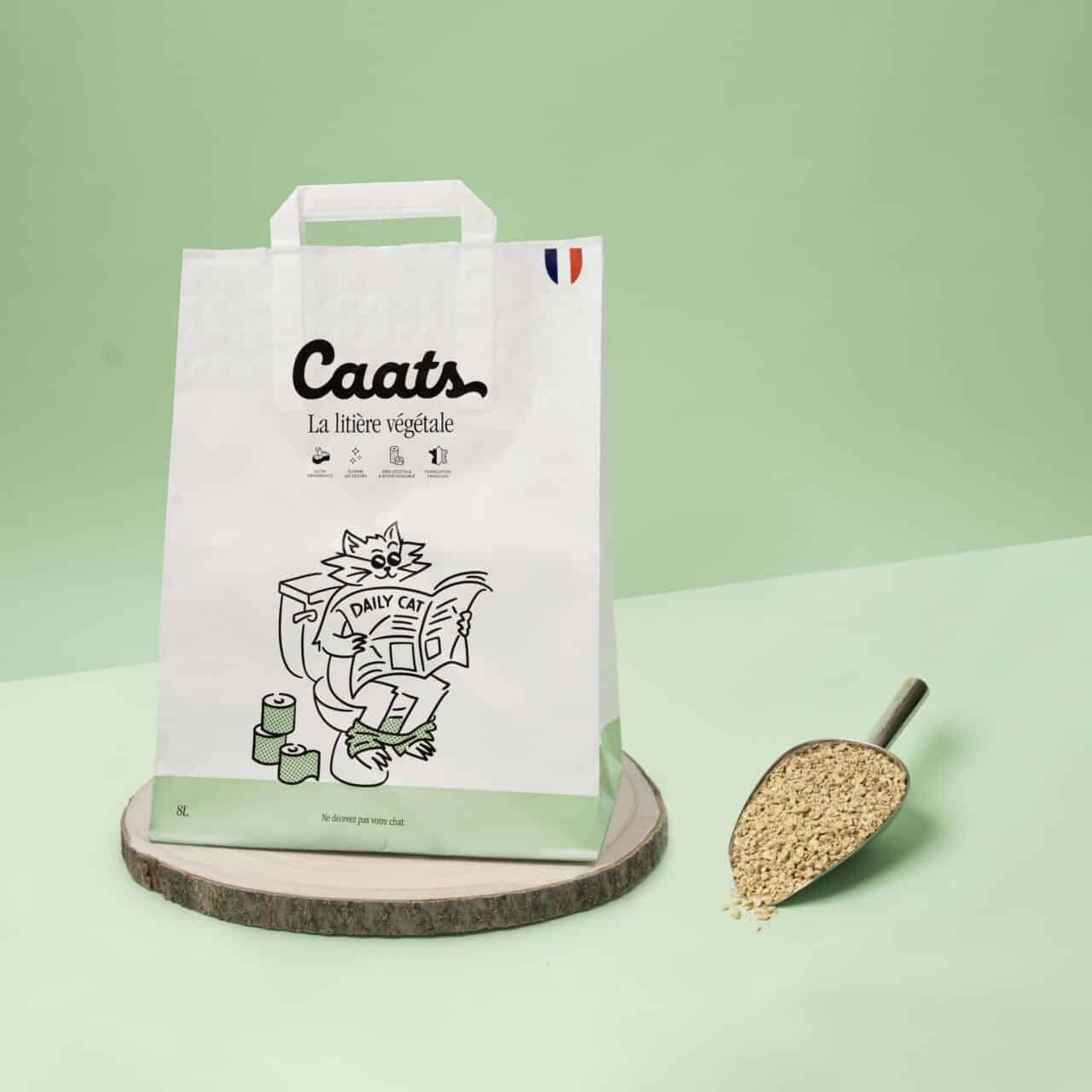 litiere végétale pour chat