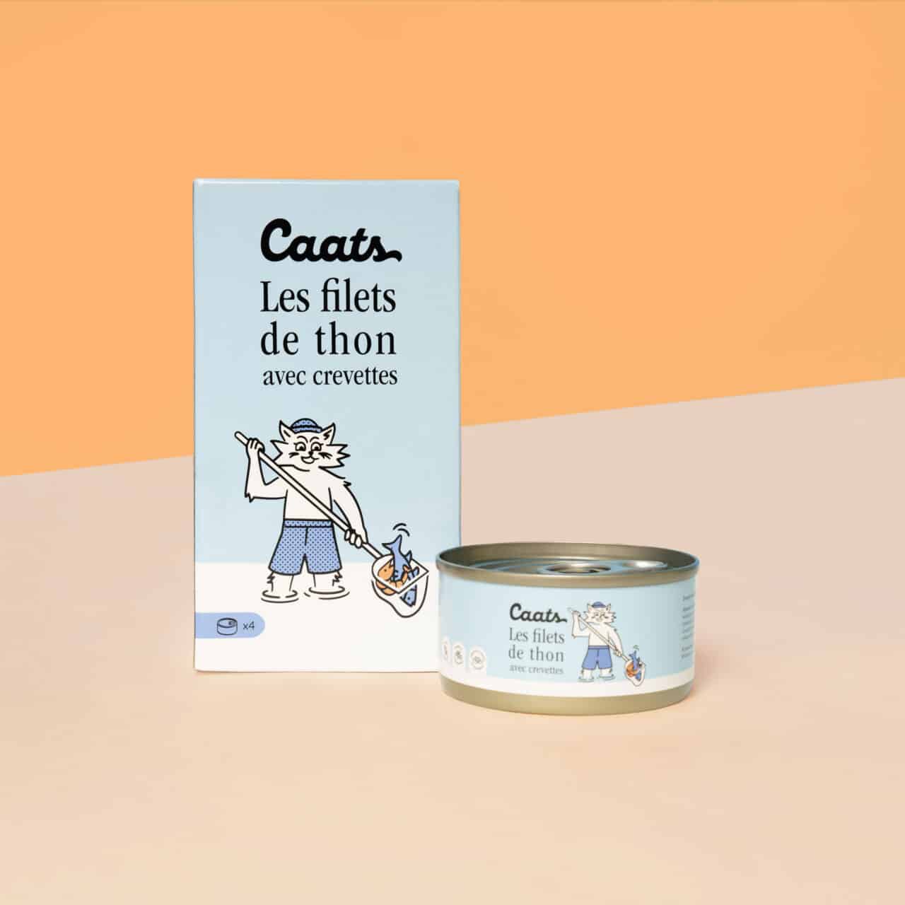 Filet de thon avec crevette pour chat
