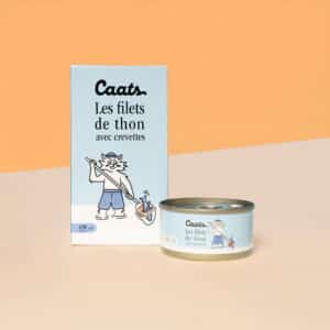 Filet de thon avec crevette pour chat