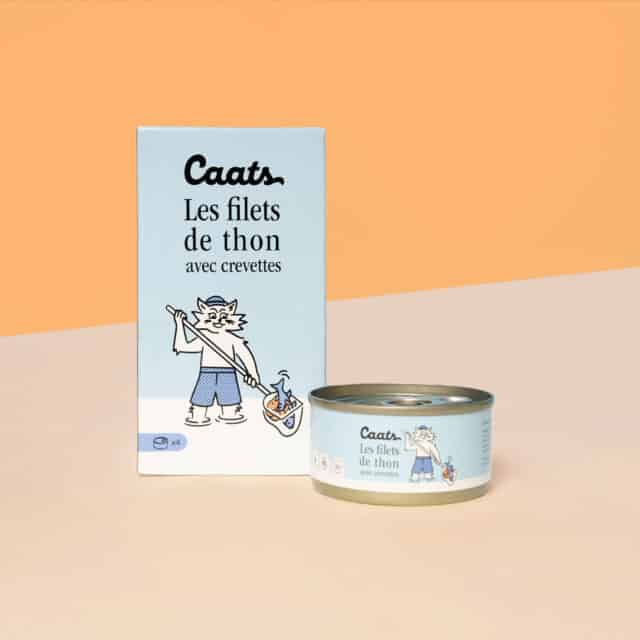 Filet de thon avec crevette pour chat