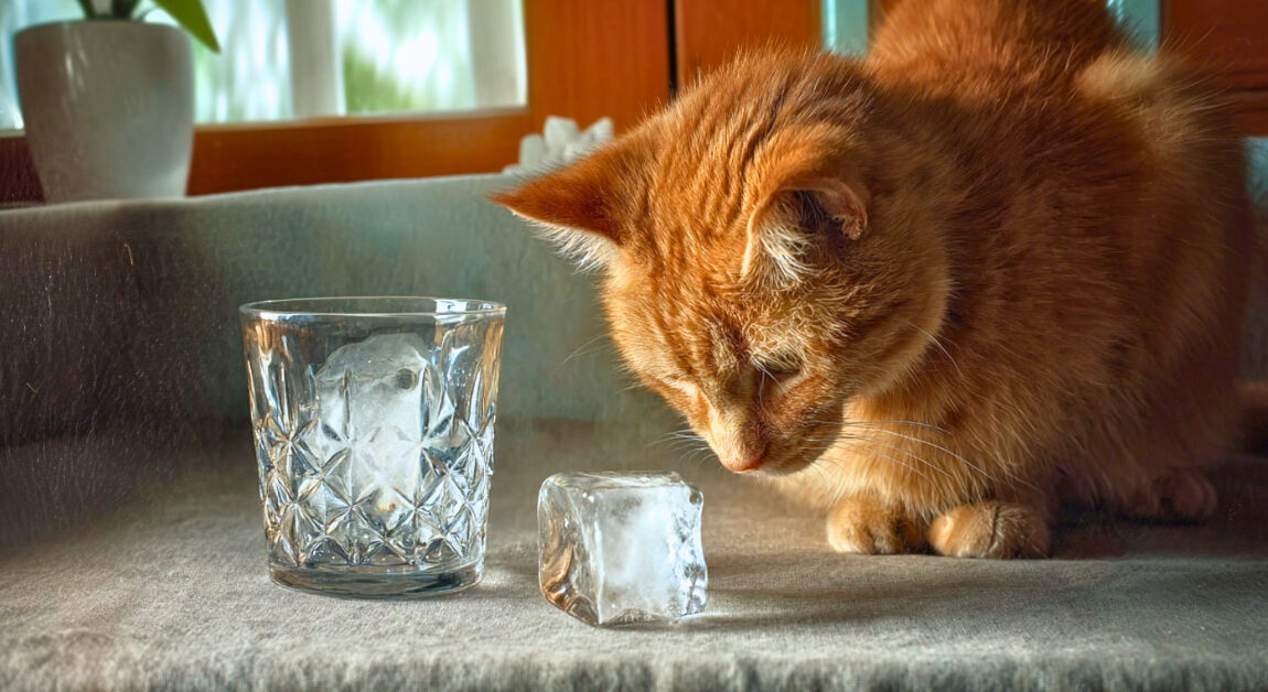 Glaçon chat Canicule