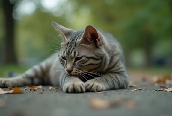 chat malade qui vomit