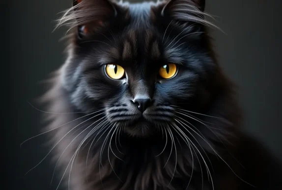 maine coon black smoke